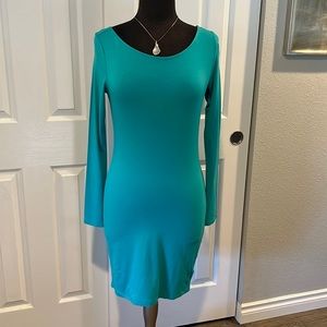 Forever 21 color is Aqua, dress size L